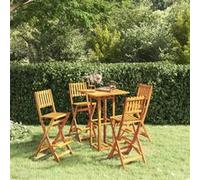vidaXL 5-delige Tuinbarset massief acaciahout 3104962 G