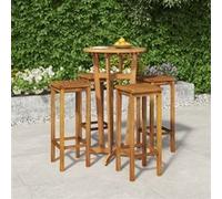 5-delige Tuinbarset massief acaciahout3154385