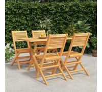 Ensemble à Dîner de Jardin Mobilier Salle à Manger Bois de Teck Solide vidaXL