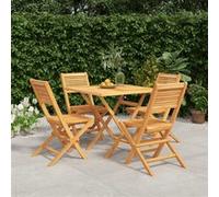 vidaXL 5-delige Tuinset massief teakhout3155040 bois de teck G