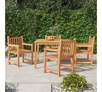 5-delige Tuinset massief teakhout3157147