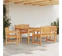 vidaXL 5-delige Tuinset massief teakhout3157942