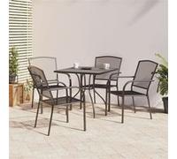 vidaXL 5-delige Tuinset staal antracietkleurig3187966 Anthracite G