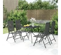 vidaXL 5-delige Tuinset staal antracietkleurig3187976 Anthracite G