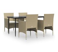 vidaXL 5-tlg. Groupe de jardinage avec baisers Beige et Schwarz