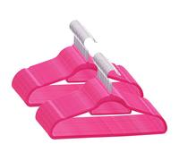 vidaXL 50 pcs. Set de cintres Antidérapant Rose Velours