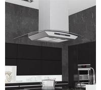 vidaXL Hotte îlot avec écran tactile LCD et capteur 90 cm 756 m³/h LED 50662