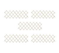 vidaXL 5X Bois de Sapin Clôture à Treillis Panneau de Clôture Barrière de Jardin Plate-Bande Allée Arrière-Cour Extérieur 180x60 cm
