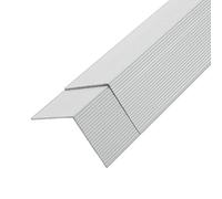 Cornière de terrasse 5 pcs Aluminium 170 cm Argenté