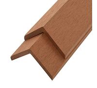 Vidaxl vidaXL Cornière de terrasse 5 pcs WPC 170 cm Marron clair