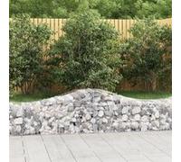 5x Paniers à Gabions Arqués Cages à Gabions Arquées Murs de Gabion Barrières de Jardin Terrasse Extérieur 3145580