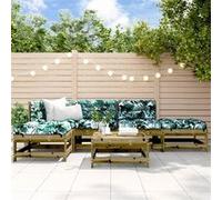 vidaXL 6-delige Loungeset geÃ¯mpregneerd grenenhout3186318 Bois G