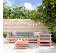vidaXL 6-delige Loungeset massief douglashout3186478 Bois G