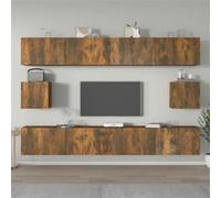Ensemble de Meubles TV 6 pcs Blanc Bois d'Ingénierie Divertissement vidaXL