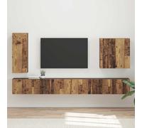 vidaXL 6 pcs Bois Ancien