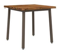 vidaXL 60 x 55 x 75 cm Bois d'Acacia Massif Naturel et café