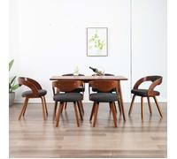 vidaXL 6x Bois Courbé Chaises à Dîner Chaises de Salle à Manger Chaises de Cuisine Chaises de Repas Chaises de Salon Maison 278843