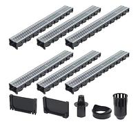 Caniveaux de drainage 6 pcs Acier galvanisé 6 m