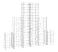 Vidaxl 6 Gabions En Fil Galvanisé