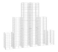 Vidaxl 6 Gabions En Fil Galvanisé