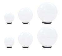vidaXL 6x Lampes Boule à LED Sphérique Eclairage Lampes Solaires Lampes d'Allée Lumière de Jardin Patio Terrasse Cour Balcon 277146