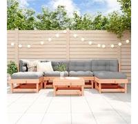 vidaXL 7-delige Loungeset massief douglashout3186394 Bois G