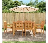 Vidaxl Ensemble De Salle À Manger De Jardin 7 Pcs Bois D'acacia Solide