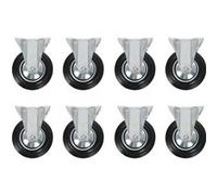 vidaXL 8 pcs Roulettes fixes 160 mm