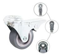 vidaXL 8 pcs Roulettes pivotantes à trou de boulon 50 mm G