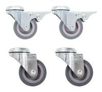 vidaXL 8 pcs Roulettes pivotantes à trou de boulon 50 mm G