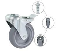 vidaXL 8 pcs. Roulettes pivotantes avec trou au dos 100 mm