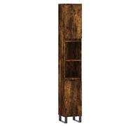 VidaXL 831545 miroir de salle de bain et armoire de rangement pour évier Chêne