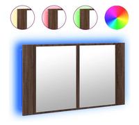 VidaXL 834953 miroir de salle de bain et armoire de rangement pour évier