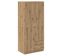 VidaXL 855887 placard et armoire de chambre à coucher 3 étagères 2 portes(s) Chêne Marron