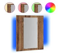 VidaXL 856279 miroir de salle de bain et armoire de rangement pour évier Bois