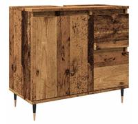 VidaXL 857223 miroir de salle de bain et armoire de rangement pour évier Bois