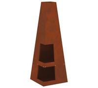 Vidaxl 858947 Cheminée Marron Marron