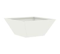 VidaXL 873798 pot à fleurs Acier Blanc