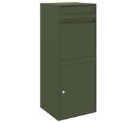 VidaXL 874936 boîte aux lettres Olive Acier