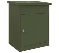 VidaXL 874943 boîte aux lettres Olive Acier