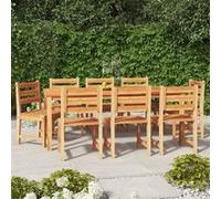 Ensemble à manger de jardin 5pcs Bois de teck massif meubles de jardin vidaXL