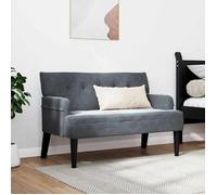 VIDAXL(9986)Banc Chesterfield Gris foncé 112 x 65 5 x 75 cm Velours Banc de hall/salon
