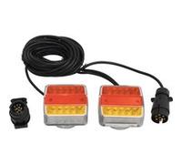 vidaXL Aanhangerlampen 2 st LED-lamp 12 V 10,5x7,5x10 cm rood152904 rouge G