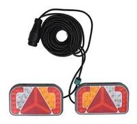 vidaXL Aanhangerlampen 2 st LED-lamp 12 V 24x5x14,5 cm rood152899 rouge G