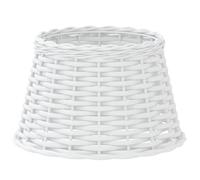 vidaXL Abat-jour en osier Ø38x23 cm Blanc – pour lampe de table, suspendue ou de chevet