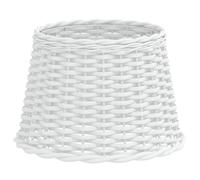 vidaXL Abat-jour Ø40x26 cm en osier blanc – Pour lampe de table, suspendue ou chevet