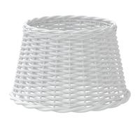 vidaXL Abat-jour blanc Ø45x28 cm osier, abat-jour de lampe de table, abat-jour de lampe suspendue, abat-jour blanc, abat-jour de lampe de chevet