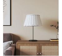 vidaXL Abat-jour blanc Ø50x30 cm osier 364387