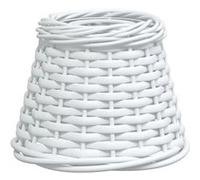 Abat-jour de plafonnier blanc Ø15x12 cm osier 364364