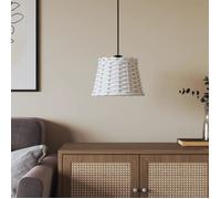 vidaXL Abat-jour de plafonnier blanc Ø20x15 cm osier 364365